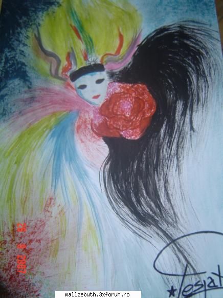 Arte plastice - singura mea pictura....nu imi place deloc sa - Arte